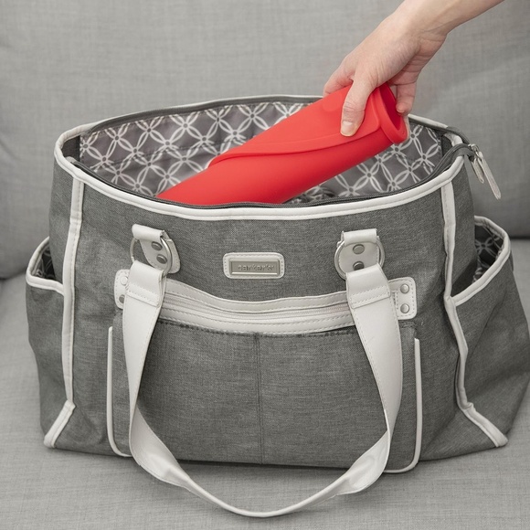 Kids Silicone Placemats w/ Suction Cups, Raised Edges, Non-Slip - Red XL 22”x11 - Picture 9 of 9